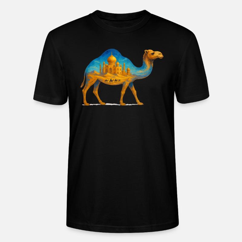 kamel wueste palast - Stanley/Stella Unisex Bio-T-Shirt CRAFTER - Schwarz