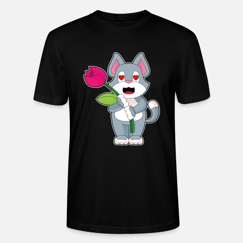 Fleur de chat - T-shirt bio CRAFTER Stanley Stella Unisexe - noir
