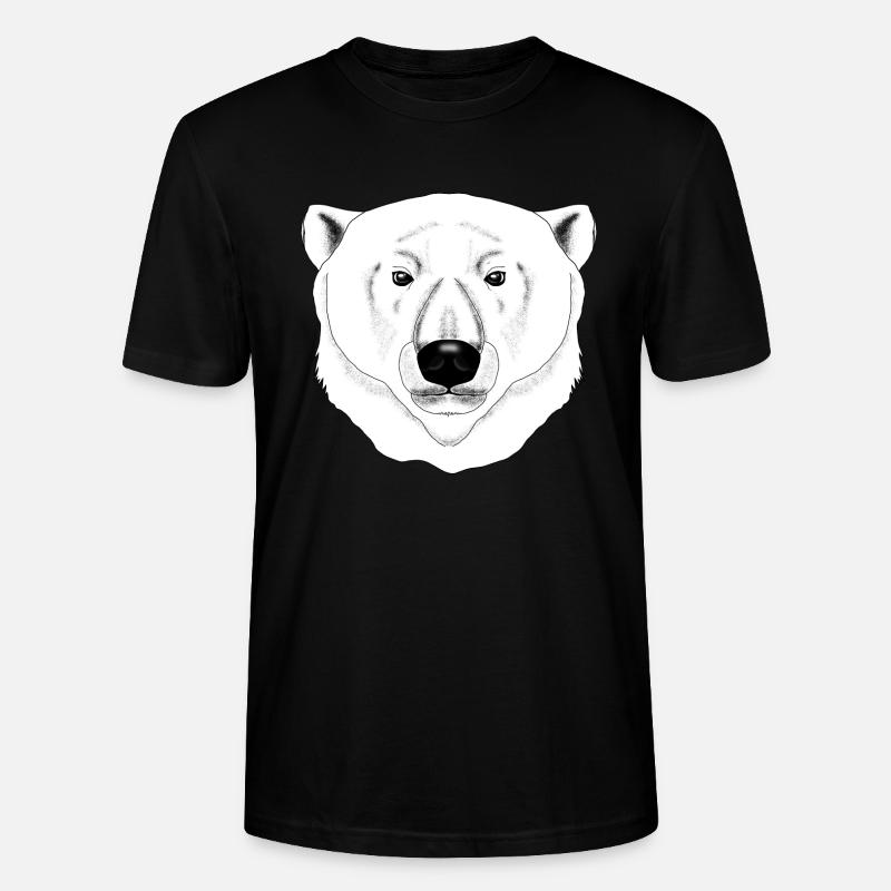 Eisbär - Stanley/Stella Unisex Bio-T-Shirt CRAFTER - Schwarz