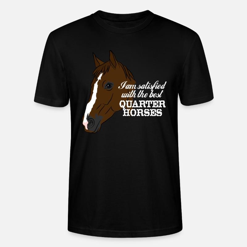 QUARTIER DES CHEVAUX - T-shirt bio CRAFTER Stanley Stella Unisexe - noir