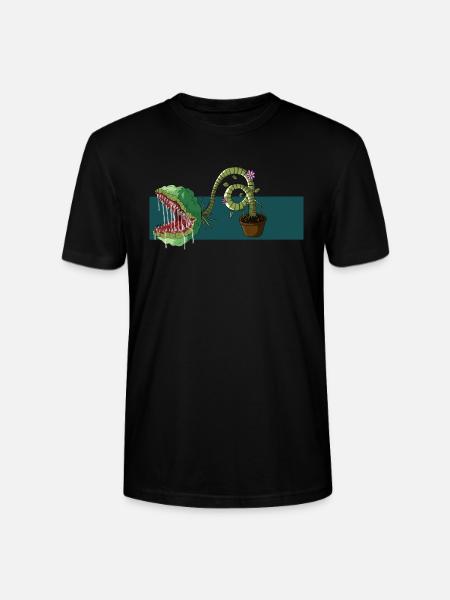 carnivorous plant - Stanley/Stella CRAFTER Unisex Organic T-Shirt - black