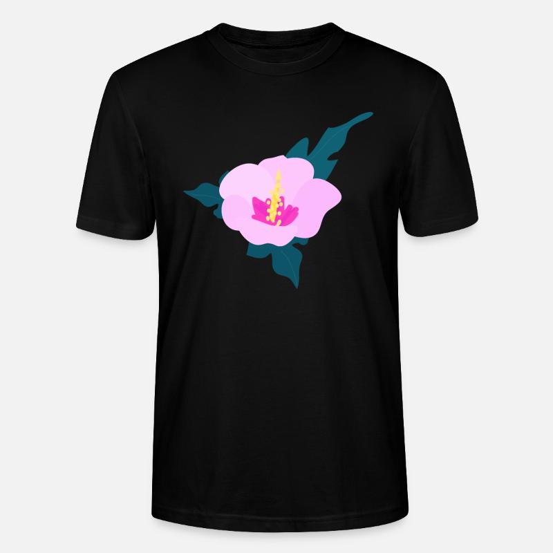 Fleur d’hibiscus 2 - T-shirt bio CRAFTER Stanley Stella Unisexe - noir