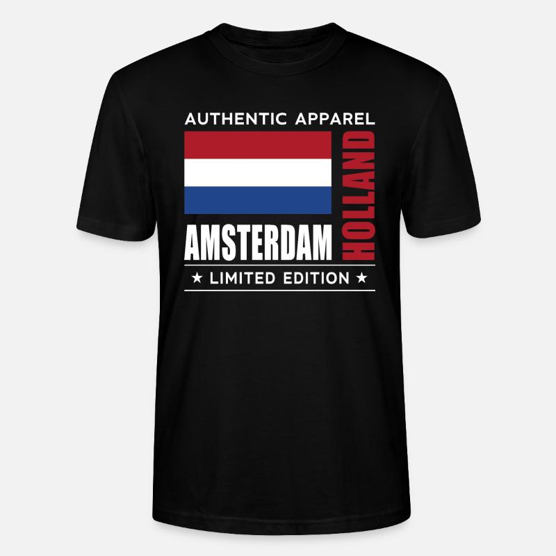 Amsterdam - Stanley/Stella Unisex Bio-T-Shirt CRAFTER - Schwarz