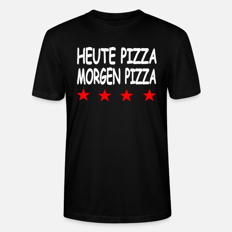 Pizza - Stanley/Stella Unisex Bio-T-Shirt CRAFTER - Schwarz