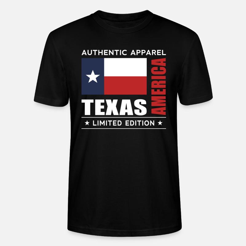 Texas - Stanley/Stella Unisex Bio-T-Shirt CRAFTER - Schwarz