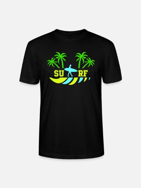 Surfer - T-shirt bio CRAFTER Stanley Stella Unisexe - noir