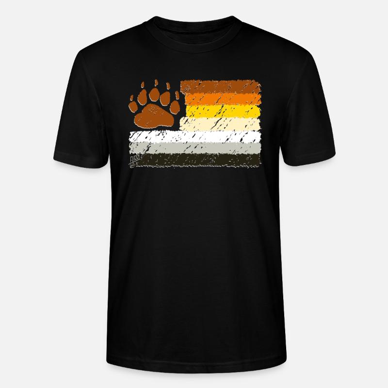 BEAR FLAG 1 - T-shirt bio CRAFTER Stanley Stella Unisexe - noir