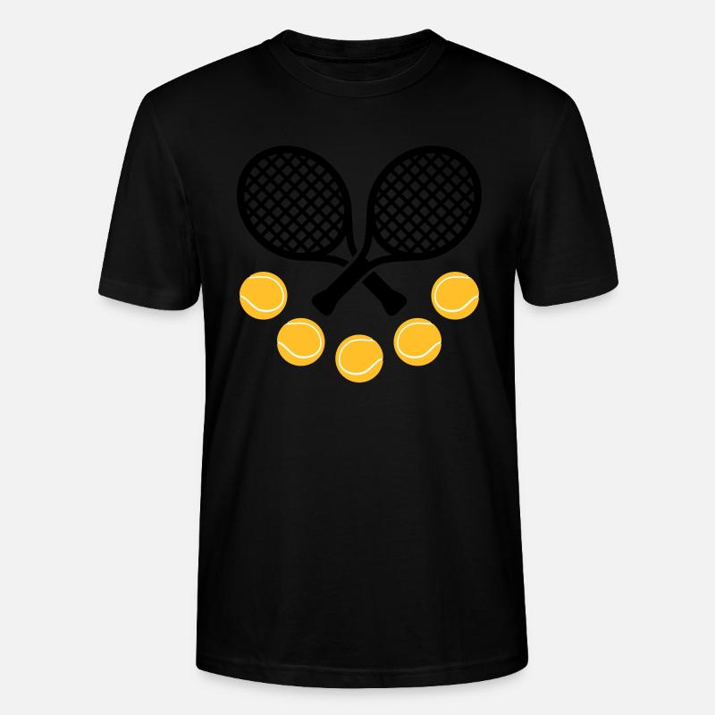 Tennis Sport - Stanley/Stella Unisex Bio-T-Shirt CRAFTER - Schwarz