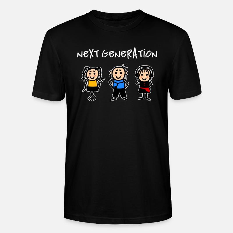 Nächste Generation Kinder Internet Online - Stanley/Stella Unisex Bio-T-Shirt CRAFTER - Schwarz