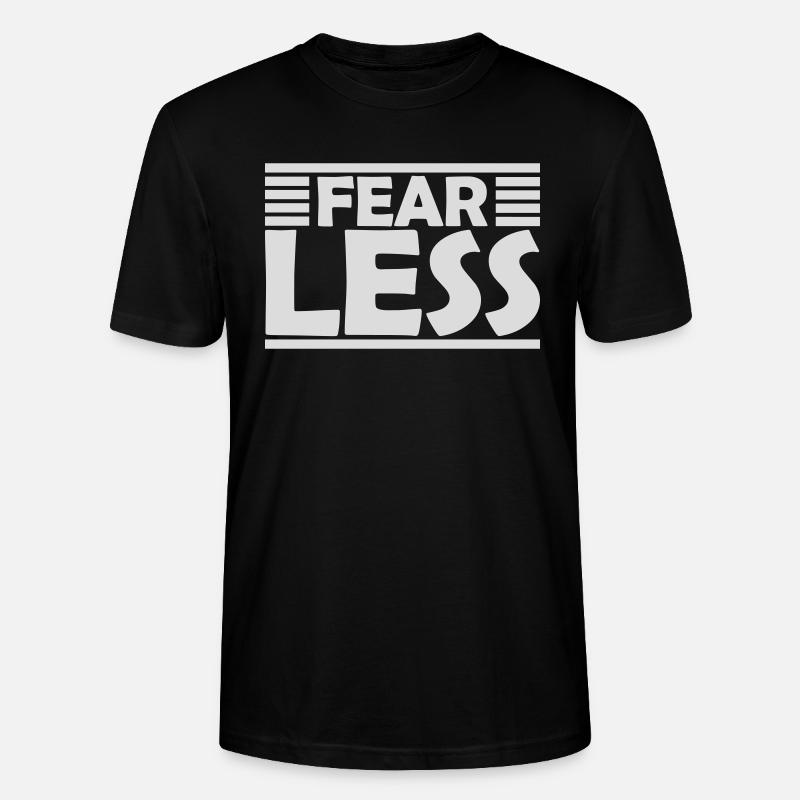 fearless Text Zitat Design - Stanley/Stella Unisex Bio-T-Shirt CRAFTER - Schwarz