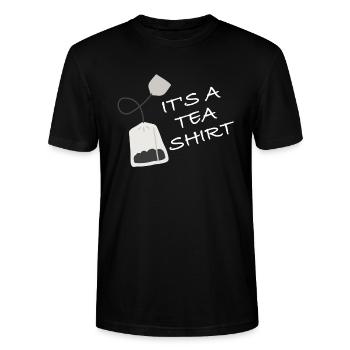 Es ist ein Tee Shirt | lustige Bilder, Kleidung - Stanley/Stella Unisex Bio-T-Shirt CRAFTER - Schwarz - Vorne - Alina (178cm) & Michal (187cm)