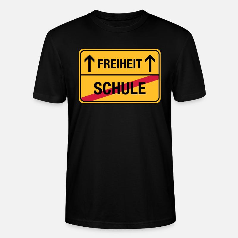 Schule – Freiheit - Stanley/Stella Unisex Bio-T-Shirt CRAFTER - Schwarz