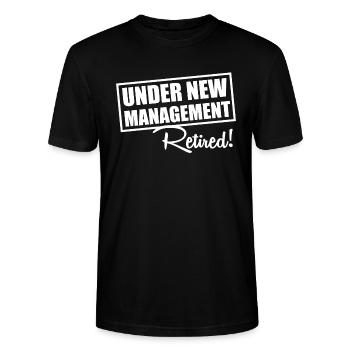 Retired - T-shirt bio CRAFTER Stanley Stella Unisexe - noir - Devant - Alina (178cm) & Michal (187cm)