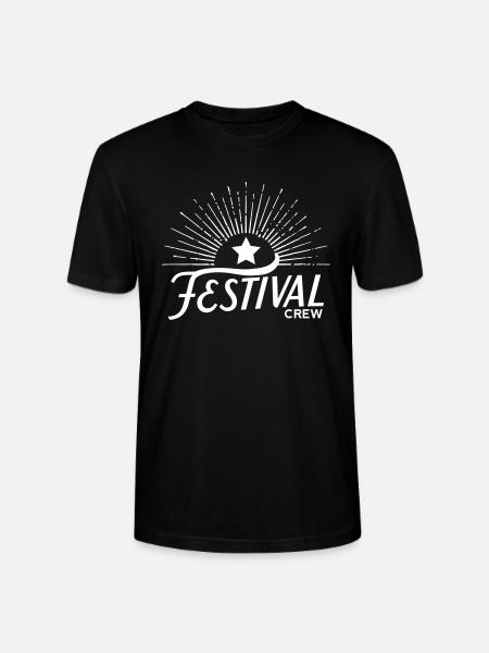 Festival Crew mit Stern - Stanley/Stella Unisex Bio-T-Shirt CRAFTER - Schwarz