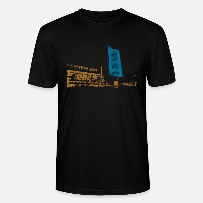 Leipzig Gewandhaus Uni Riese Geschenkidee - Stanley/Stella Unisex Bio-T-Shirt CRAFTER - Schwarz