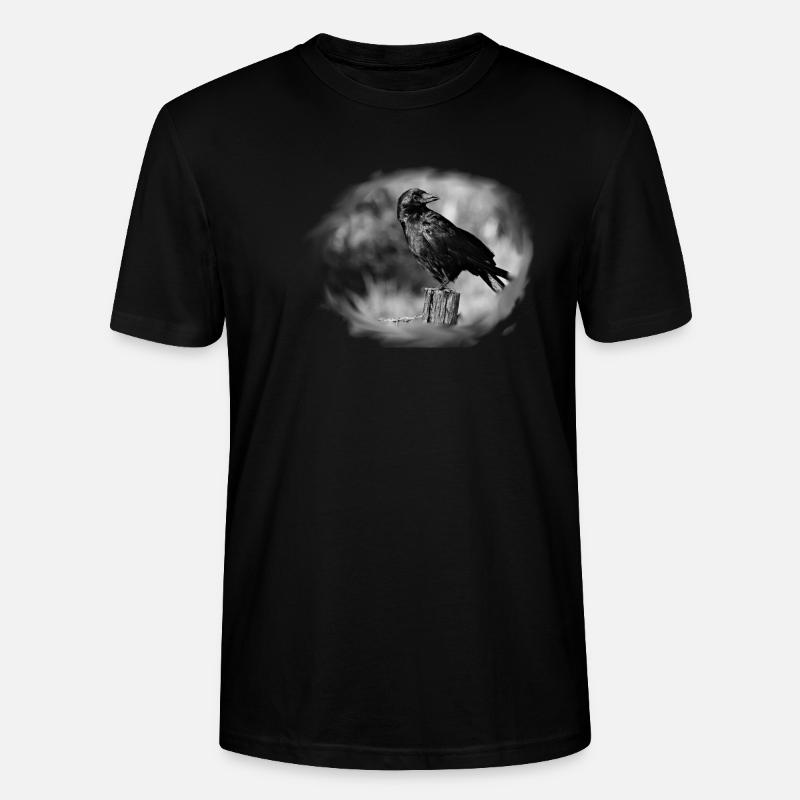 crow - Stanley/Stella Unisex Bio-T-Shirt CRAFTER - Schwarz