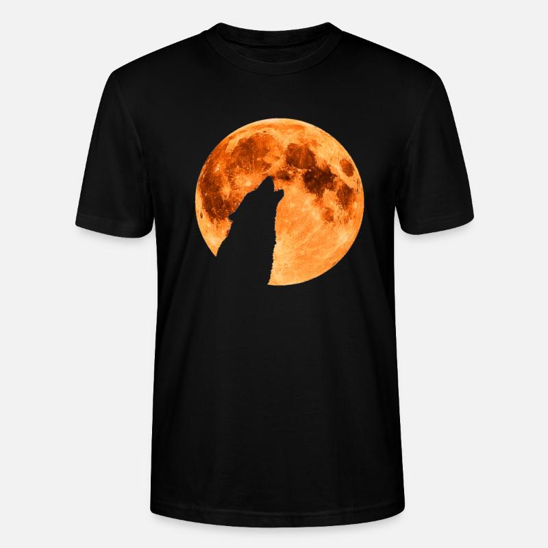 Blutmond Wolf - Stanley/Stella Unisex Bio-T-Shirt CRAFTER - Schwarz