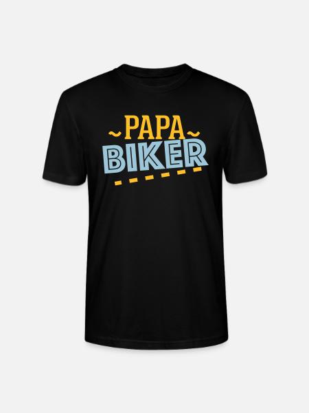 Daddy biker - - Stanley/Stella CRAFTER Unisex Organic T-Shirt - black