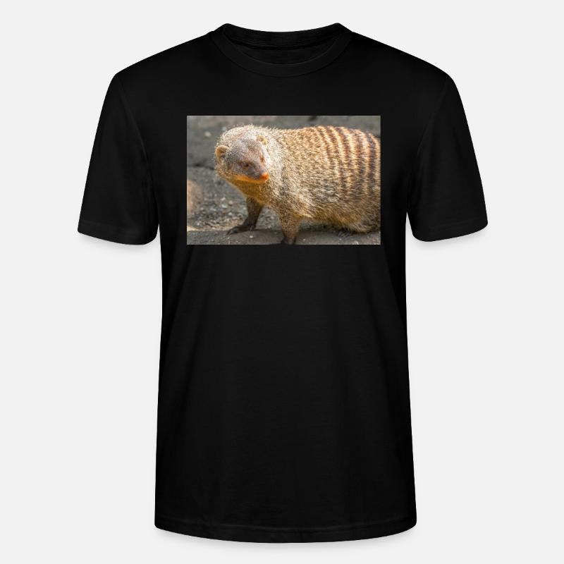 Gebänderte Manguste oder Zebramanguste - Stanley/Stella Unisex Bio-T-Shirt CRAFTER - Schwarz