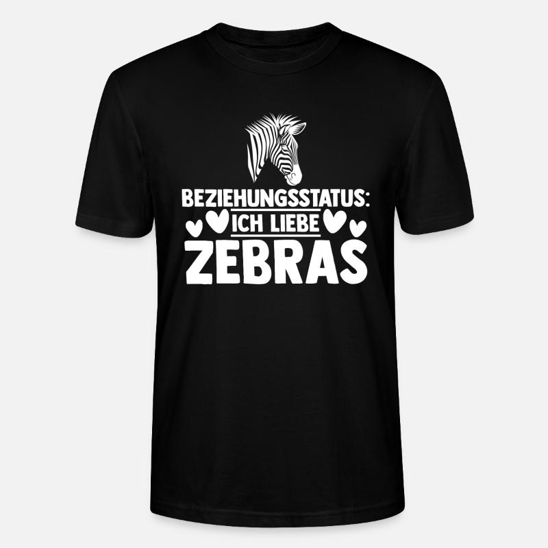 Zebra - Stanley/Stella Unisex Bio-T-Shirt CRAFTER - Schwarz