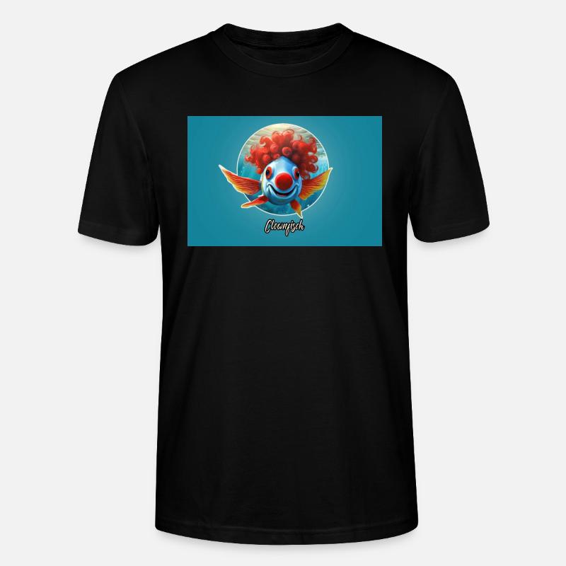 Pun ambiguous german expression - Clownfisch - Stanley/Stella Unisex Bio-T-Shirt CRAFTER - Schwarz