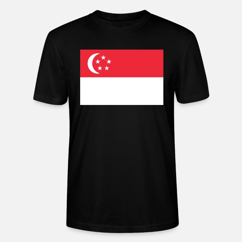 Singapur - Stanley/Stella Unisex Bio-T-Shirt CRAFTER - Schwarz