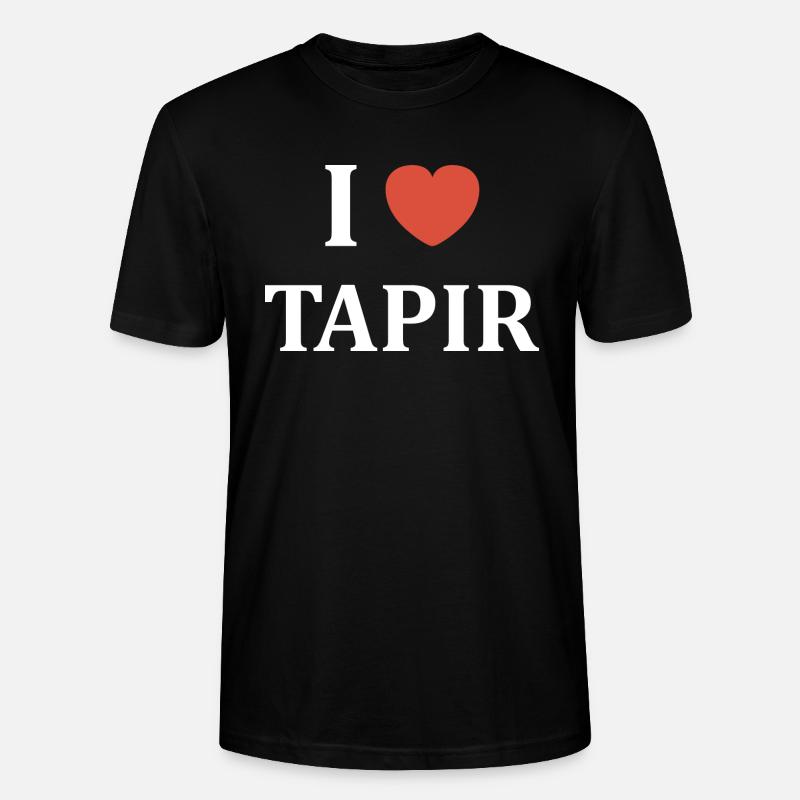 i love Tapir - T-shirt bio CRAFTER Stanley Stella Unisexe - noir