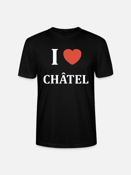 i love châtel - T-shirt bio CRAFTER Stanley Stella Unisexe - noir