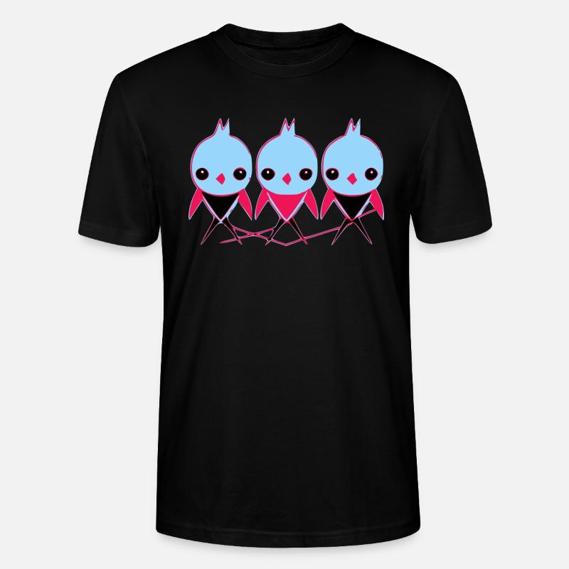 3 petits oiseaux - T-shirt bio CRAFTER Stanley Stella Unisexe - noir