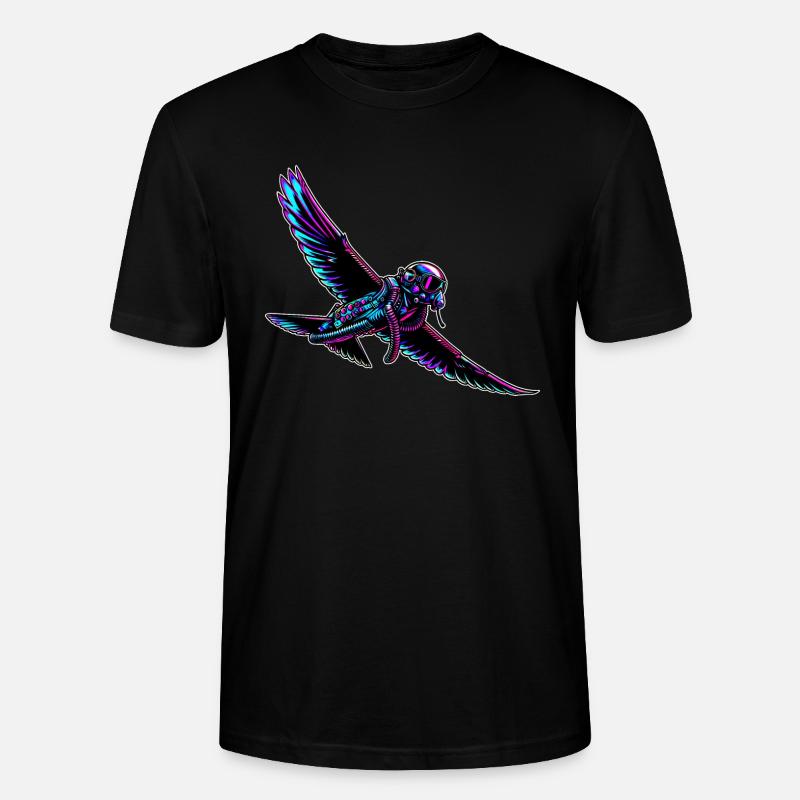 Adler Fighterpilot - Stanley/Stella Unisex Bio-T-Shirt CRAFTER - Schwarz