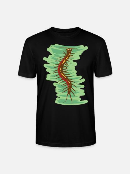 giftiger Skolopender Hundertfüsser Krabbeltier - Stanley/Stella Unisex Bio-T-Shirt CRAFTER - Schwarz