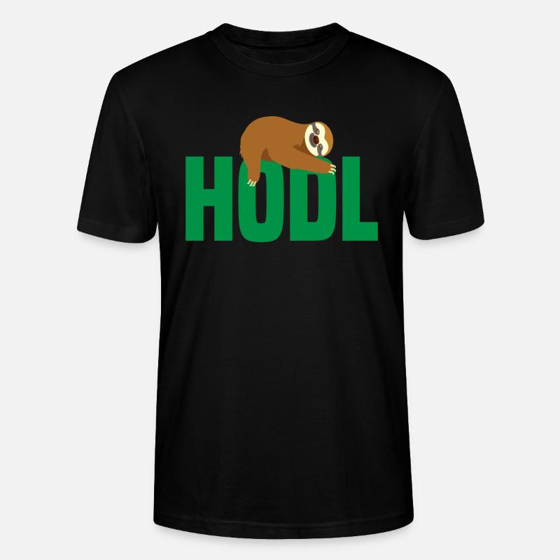 Fautier mit Bitcoin, Hodl - Stanley/Stella Unisex Bio-T-Shirt CRAFTER - Schwarz