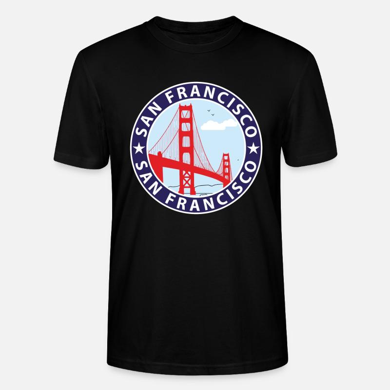 San Francisco - Stanley/Stella Unisex Bio-T-Shirt CRAFTER - Schwarz