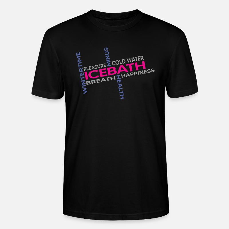 eisbader winterbader kälteresistent eisbad - Stanley/Stella Unisex Bio-T-Shirt CRAFTER - Schwarz