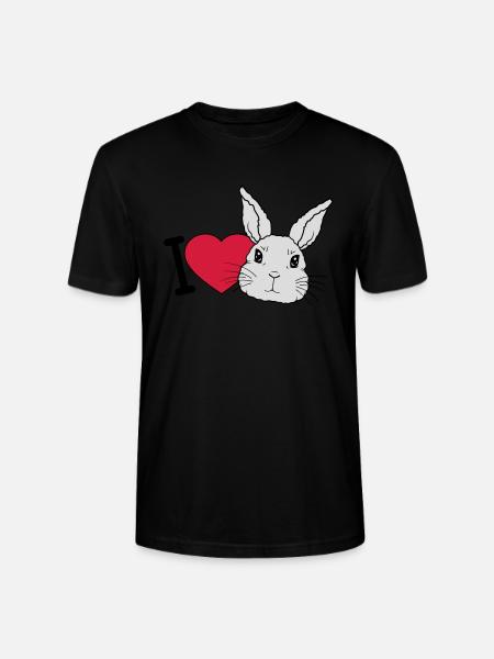 J’adore les lapins Logo - T-shirt bio CRAFTER Stanley Stella Unisexe - noir