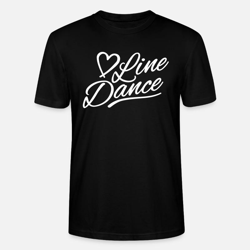 Love Line Dance Linedance Lover - Stanley/Stella Unisex Bio-T-Shirt CRAFTER - Schwarz
