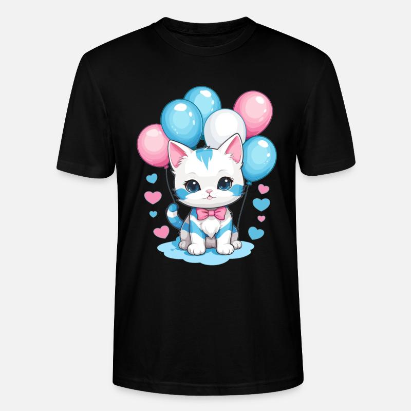Mignon bébé chat - T-shirt bio CRAFTER Stanley Stella Unisexe - noir