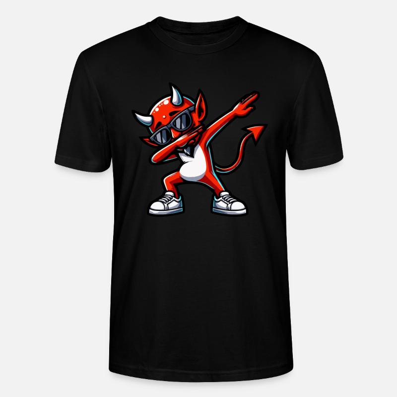 Dabbing Devil - Stanley/Stella Unisex Bio-T-Shirt CRAFTER - Schwarz