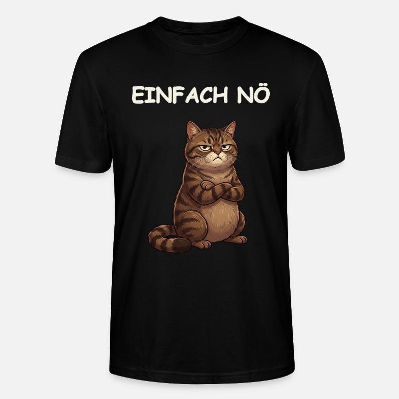 Drôle de dicton de chat - T-shirt bio CRAFTER Stanley Stella Unisexe - noir