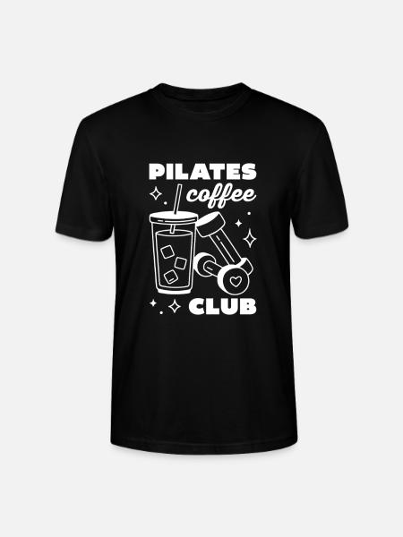 Pilates- und Eiskaffee-Latte-Club - Stanley/Stella Unisex Bio-T-Shirt CRAFTER - Schwarz