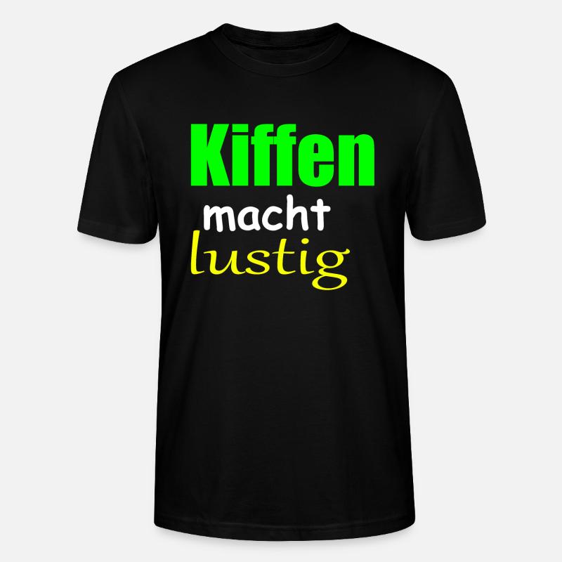 Fumer de l’herbe, c’est amusant - T-shirt bio CRAFTER Stanley Stella Unisexe - noir