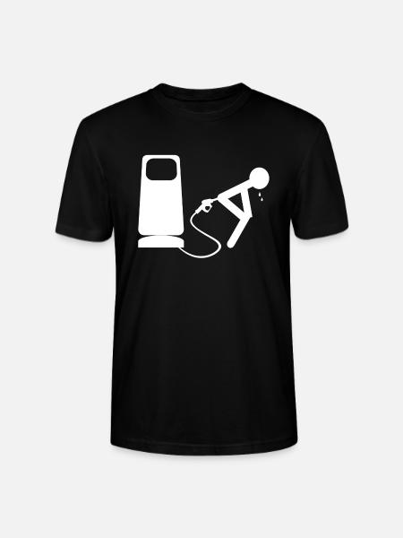 white petrol - Stanley/Stella CRAFTER Unisex Organic T-Shirt - black