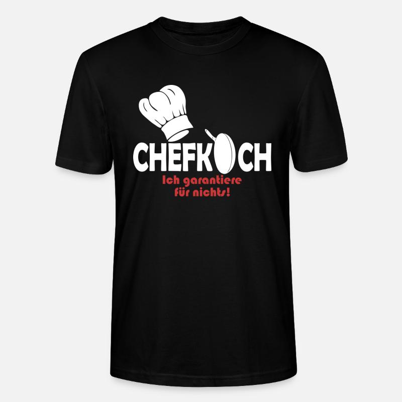 Chef - T-shirt bio CRAFTER Stanley Stella Unisexe - noir