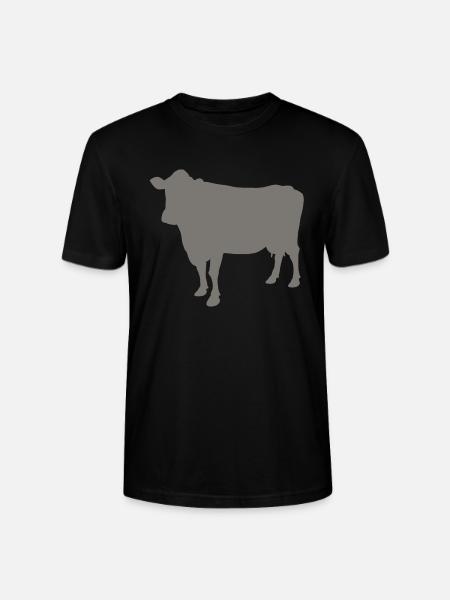Kuh - Stanley/Stella Unisex Bio-T-Shirt CRAFTER - Schwarz