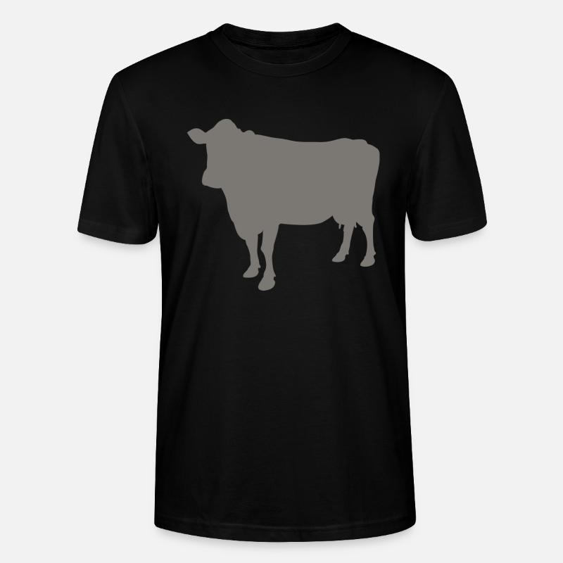 vache - T-shirt bio CRAFTER Stanley Stella Unisexe - noir