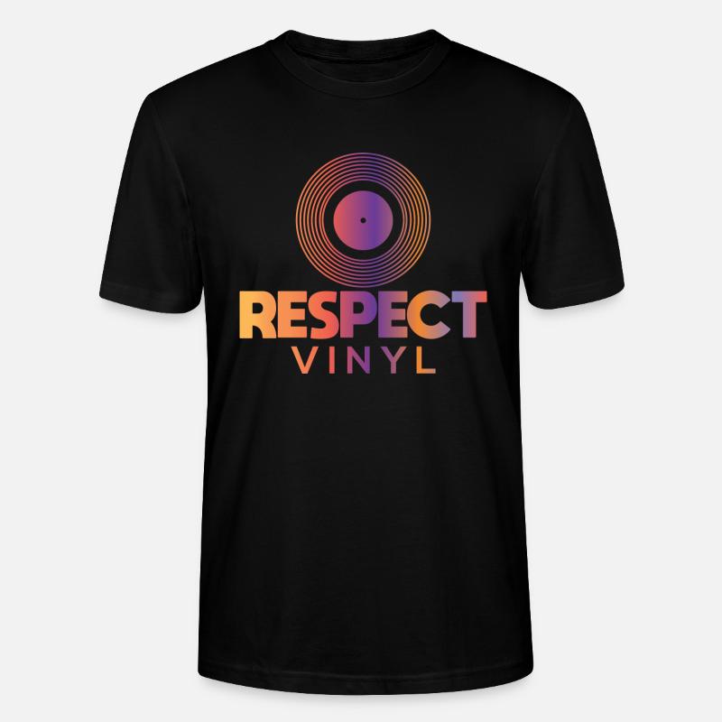 Disco Sisco • Respect Vinyl - Stanley/Stella Unisex Bio-T-Shirt CRAFTER - Schwarz