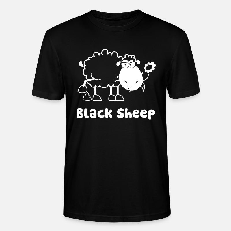 Schwarzes Schaf, Black Sheep - Stanley/Stella Unisex Bio-T-Shirt CRAFTER - Schwarz