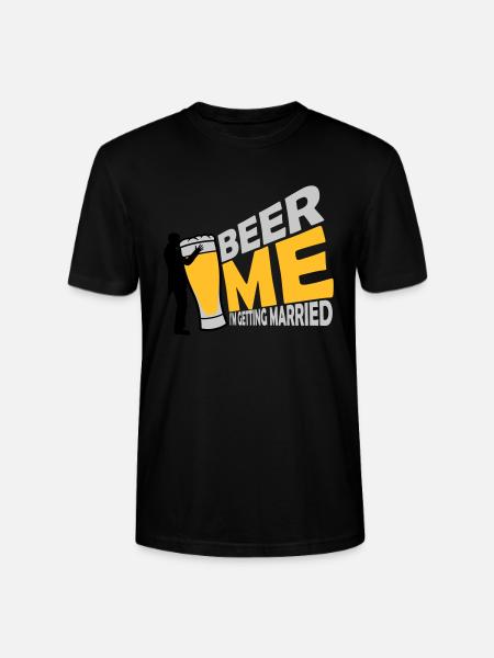 Beer Me Getting Married - Stanley/Stella CRAFTER Unisex Organic T-Shirt - black