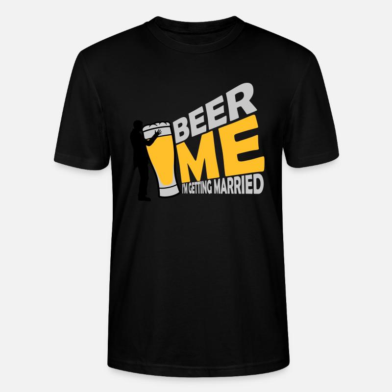 Beer Me Getting Married - Stanley/Stella Unisex Bio-T-Shirt CRAFTER - Schwarz