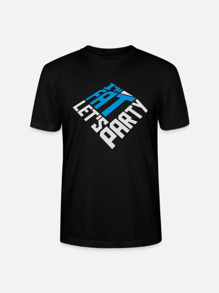 im fat lets party - Stanley/Stella Unisex Bio-T-Shirt CRAFTER - Schwarz